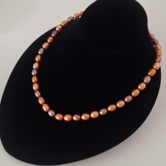 Honora Jewelry - Honora Pearl Necklace in Warm Tones